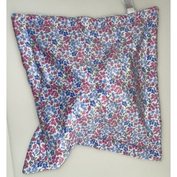 Carter's Just One You White Bunny Plush Lovey Pink Blue Floral   Blanket - Picture 4 of 7